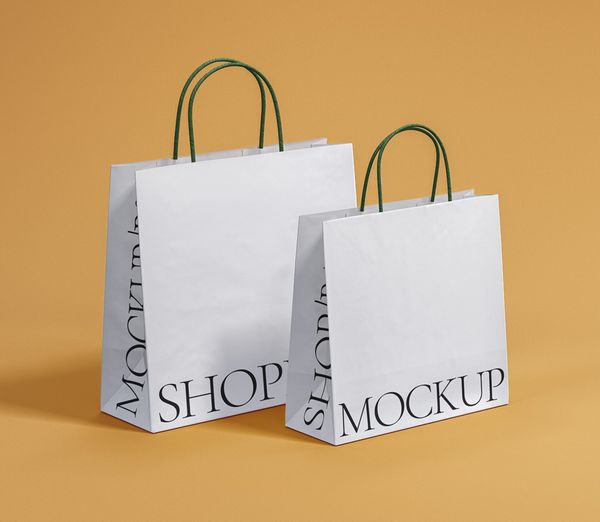 Shopping Psd Bag Mockup Set