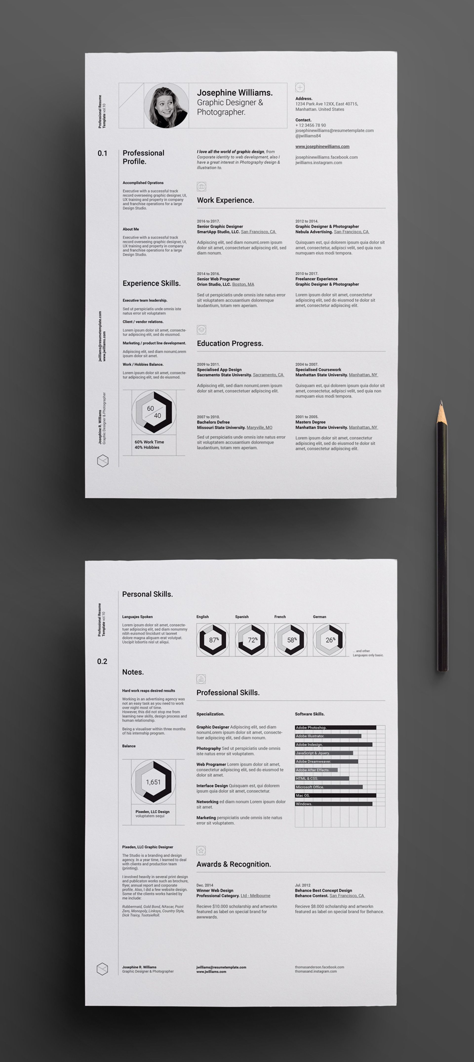 Simple Resume Template Vol11 