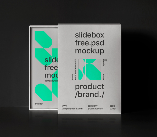 Slide Box Branding Psd Product Mockup 