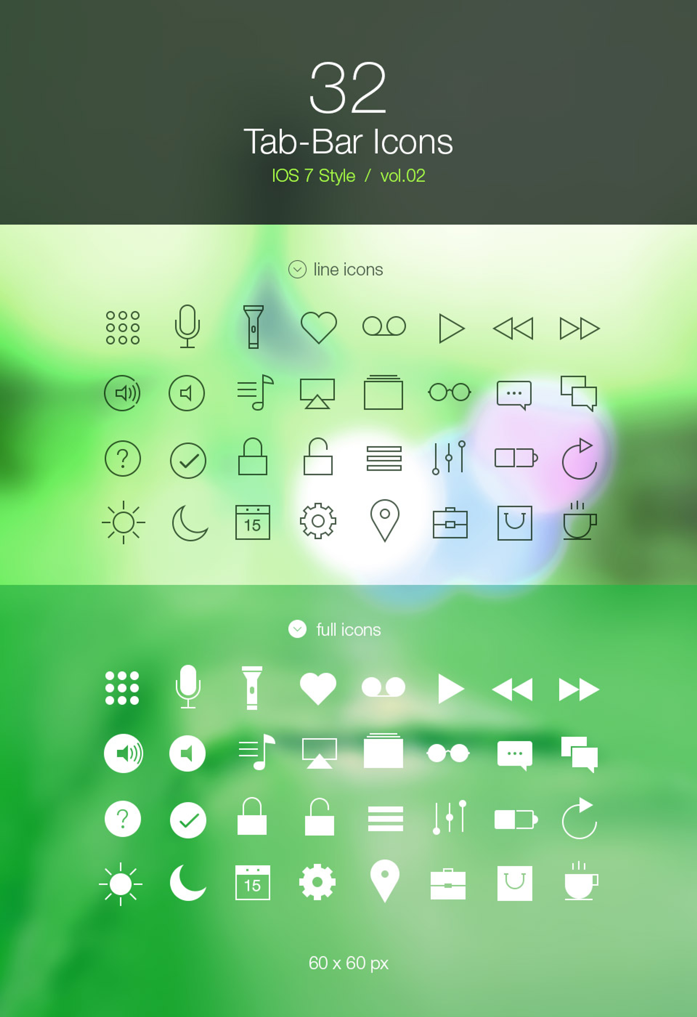 ios7 flat icons