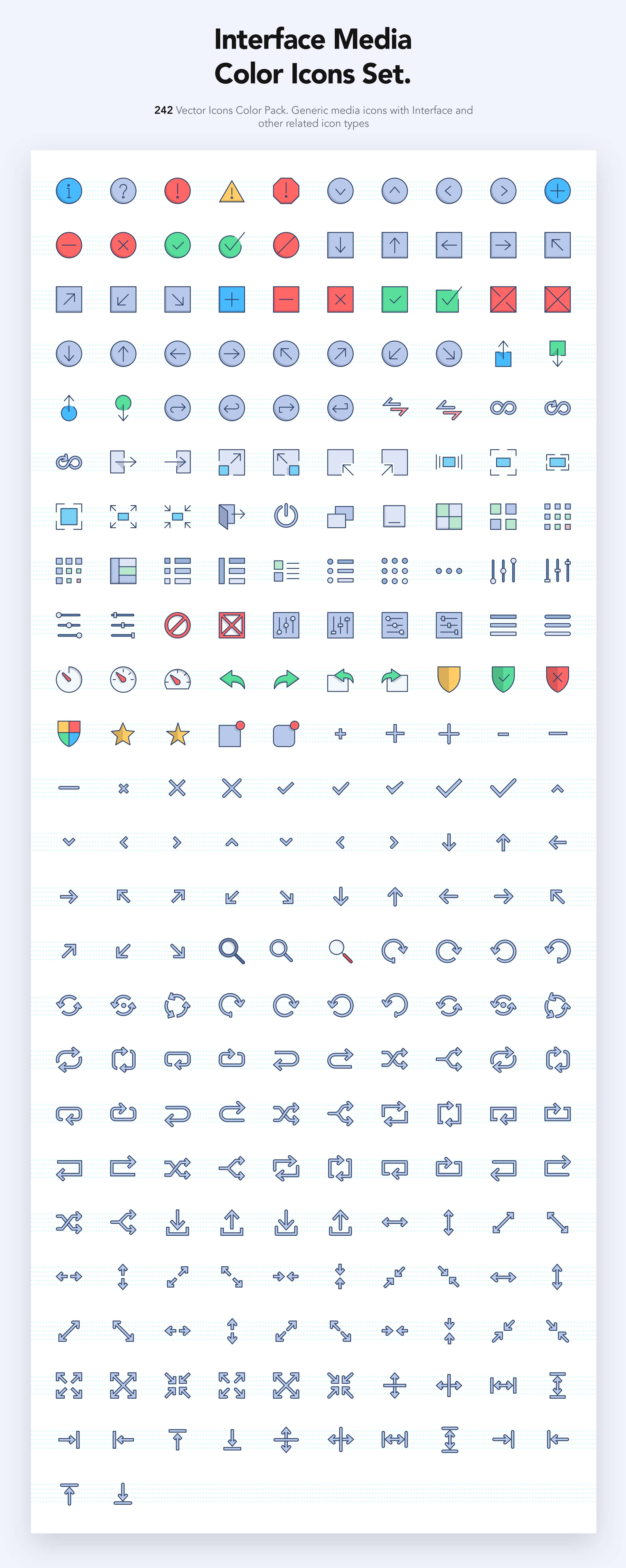 Icons of products categories white and color Vector Image