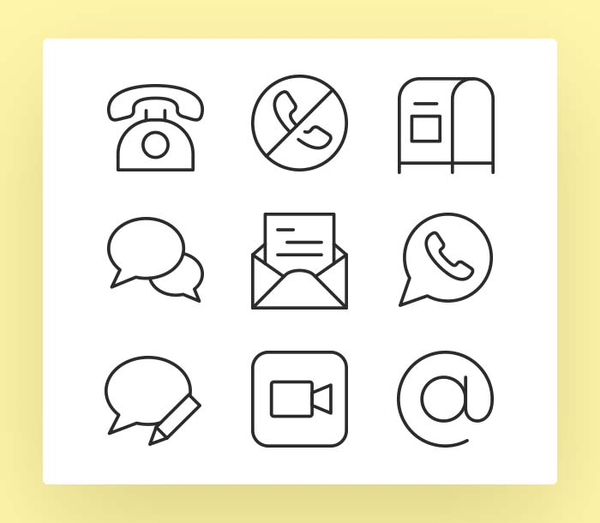 The Icons Font Set :: Communication