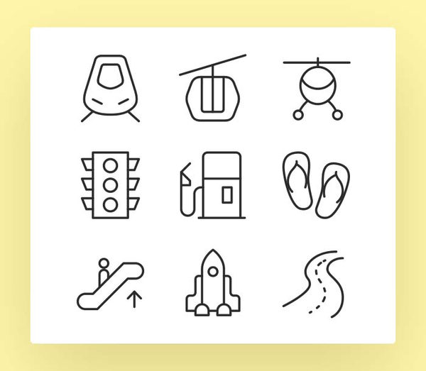 The Icons Font Set :: Transportation