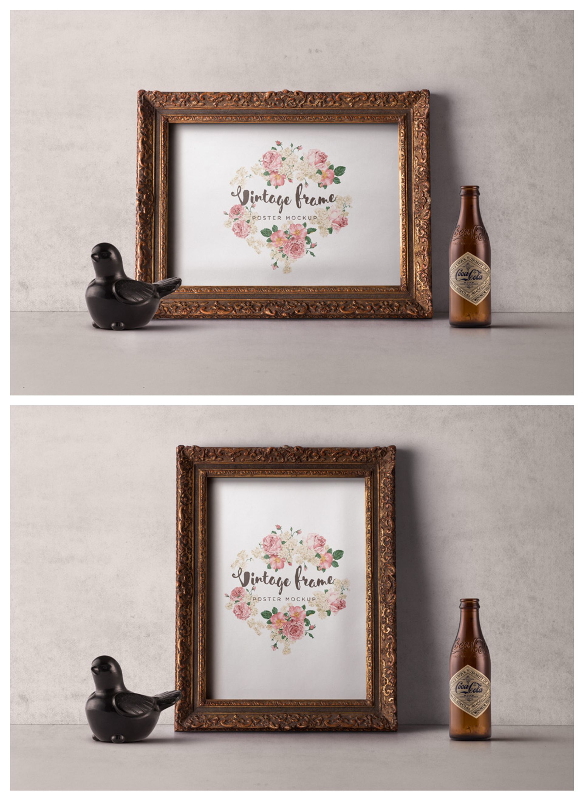 Vintage Picture Frame Mockup Vol1 | Psd Mock Up Templates | Pixeden